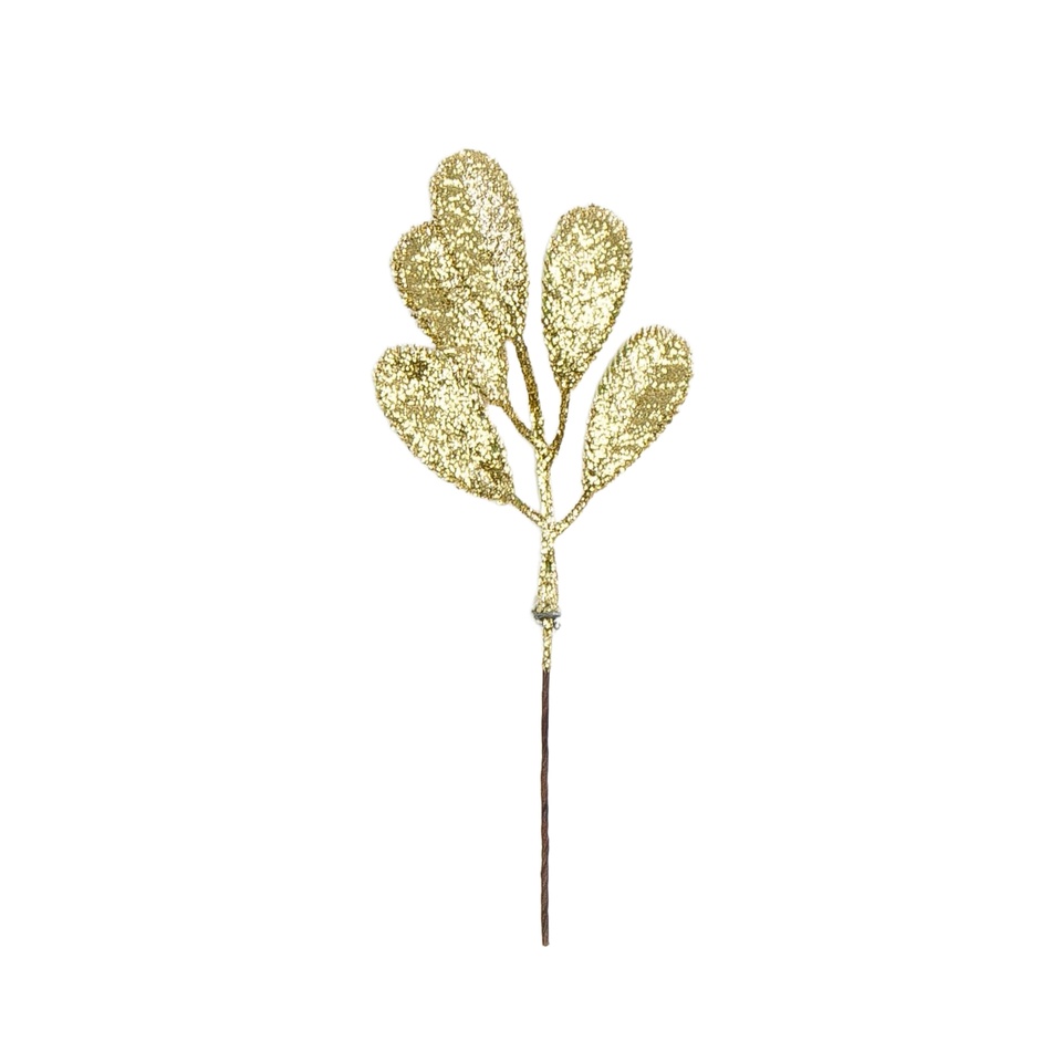 Gałązka brokat 18 cm, #01 gold XB36-01