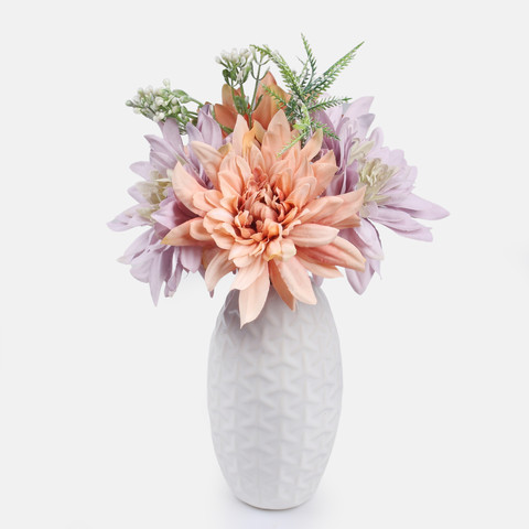 Dahlia bouquet, Autumn Peach/Autumn Lilac QA356K-02
