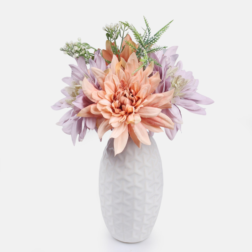 Dalia bukiet, Autumn Peach/Autumn Lilac QA356K-02