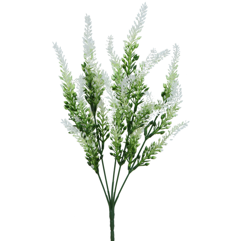 Lawenda - bukiet x5 35 cm, white U630-01