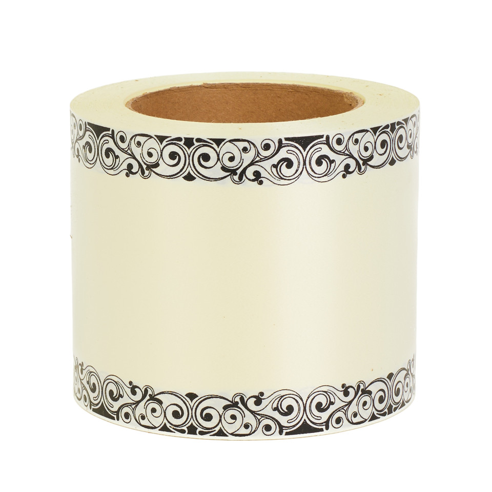 Wstążka (100 mm x 50y), #05 black/gold FY100-05