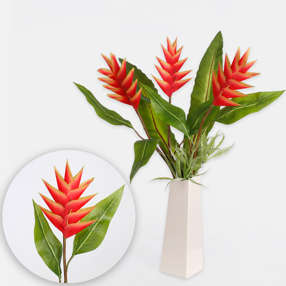Rubberised strelitzia leaf XXL, Green A624L